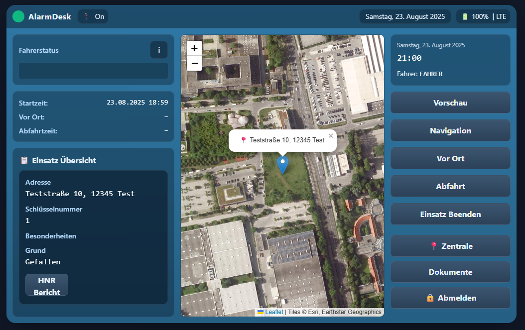 AlarmDesk Dashboard